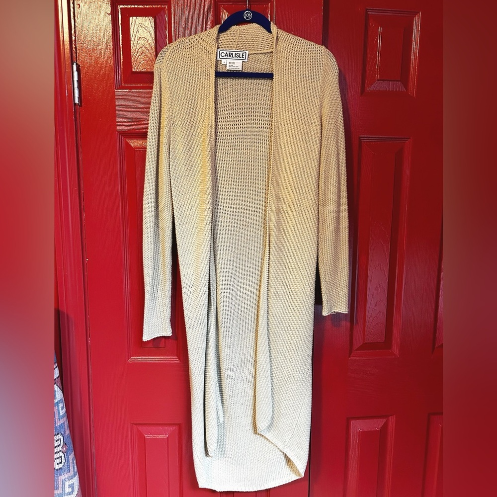 Vintage Knit Maxi Cardigan
